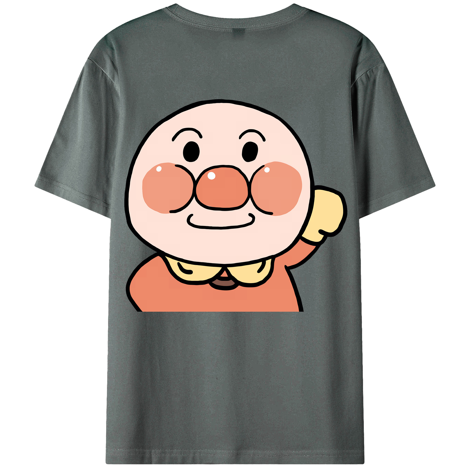 （画像用） アンパンマン Anpanman 綿100％ メンズ半袖Tシャツ（バックプリント） 通気性